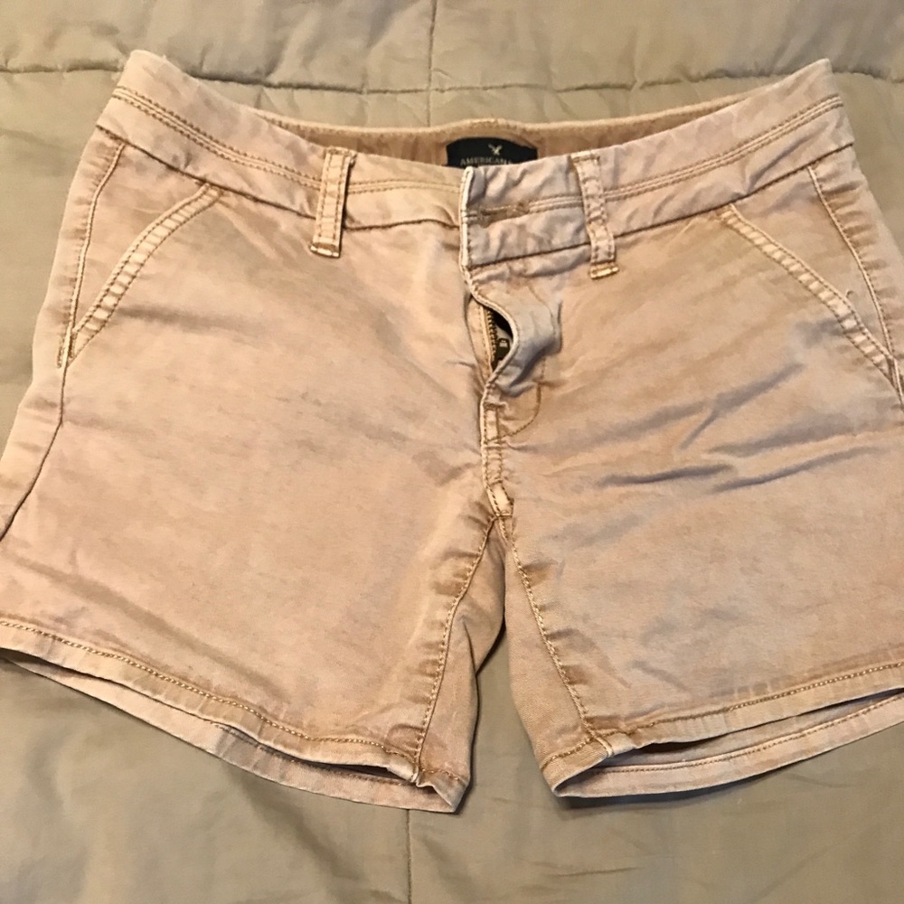 American Eagle Khaki Shorts Size 0
